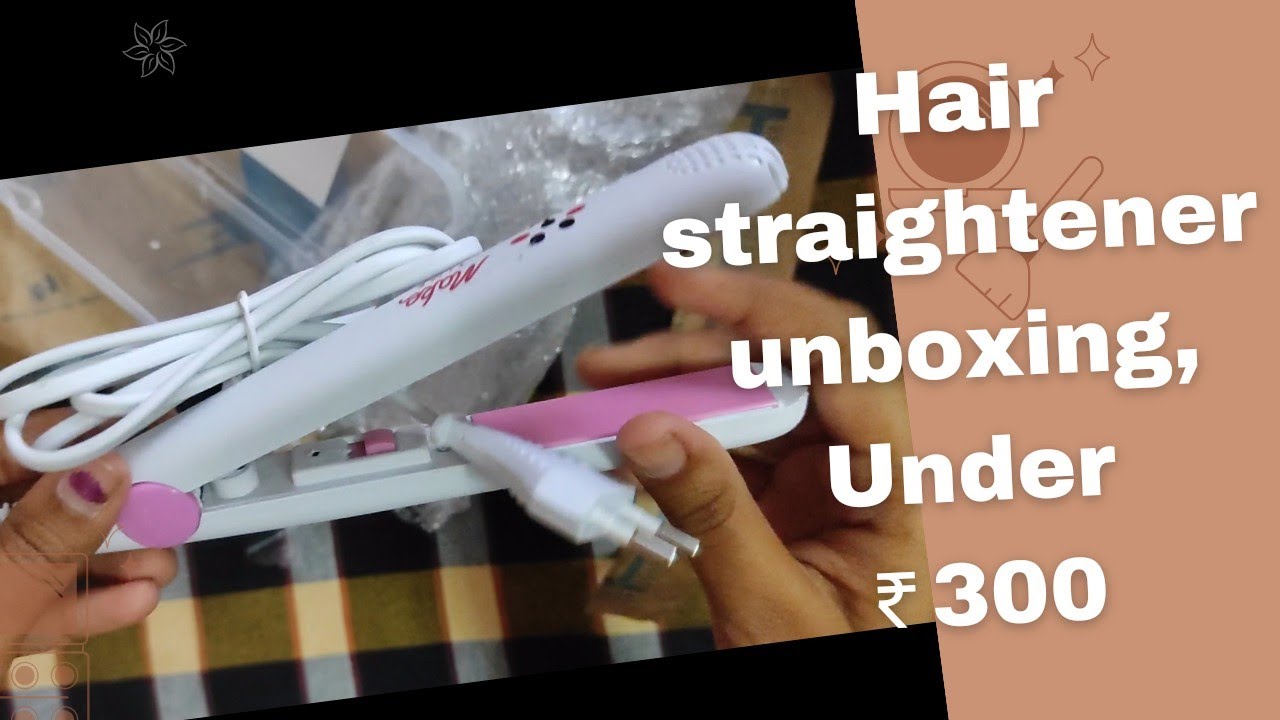 Mini hair straightener unboxing||mini hair straightener under ₹ 300|| #minihairstraightener #jk
