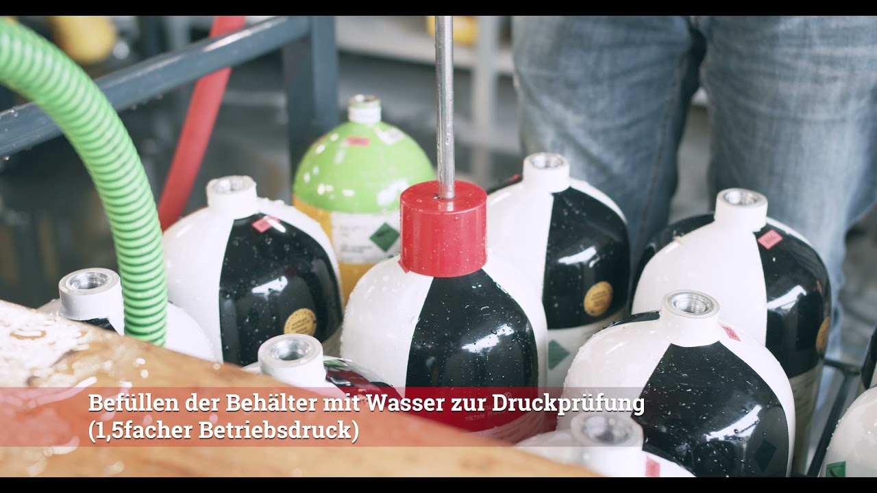 Stirner TÜV Prüfung Atemluftflaschen