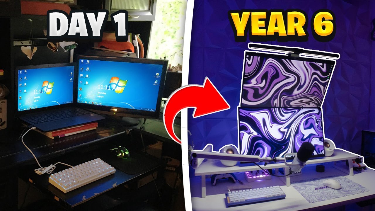 6 Year Gaming Setup Progression...