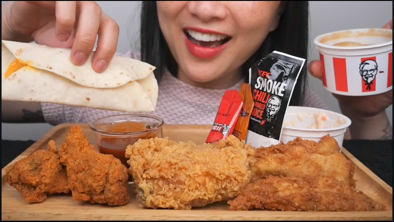 KFC *THAILAND EDITION (ASMR EATING SOUNDS) LIGHT WHISPERS | SAS-ASMR