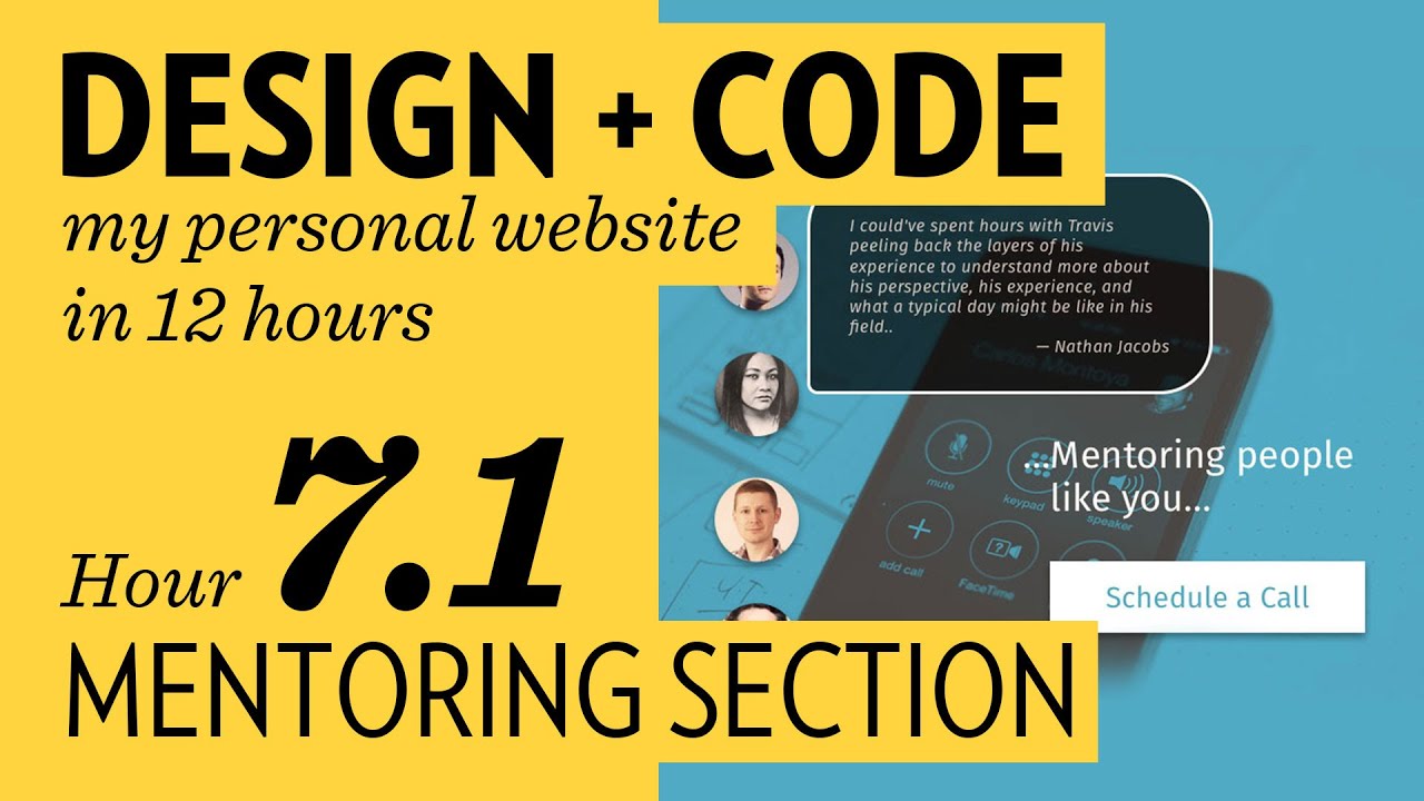 Design + Code — Hour 7.1: Mentoring Section