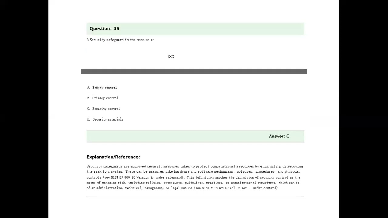 Master Certified in CyberSecurity [CC Exam]: 600+ Top Practice Questions Part -7