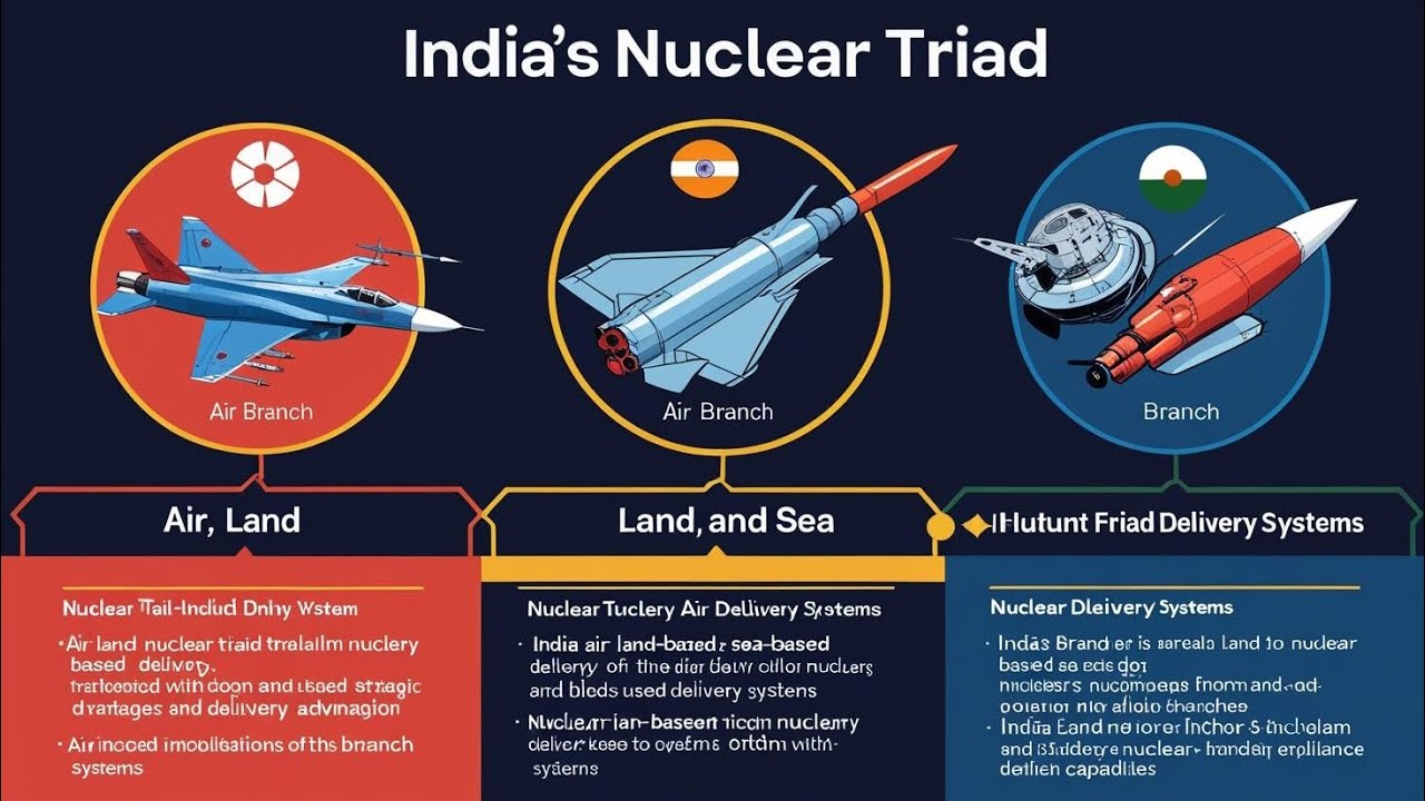 India&rsquo;s Nuclear Triad Explained | Air, Land & Sea Power | Strategic Military Advantage