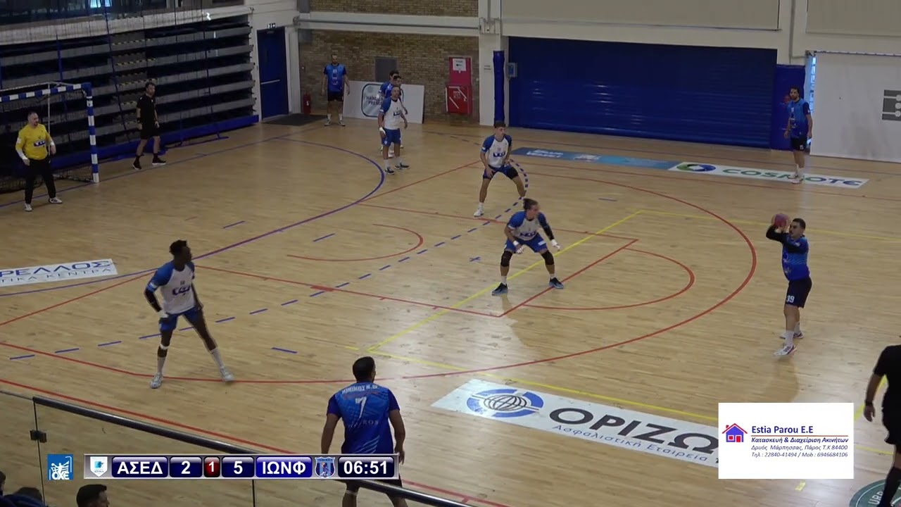 2025-26 Handball Premier ΑΣΕ Δούκα-Ιωνικός BFON 25/10/2025