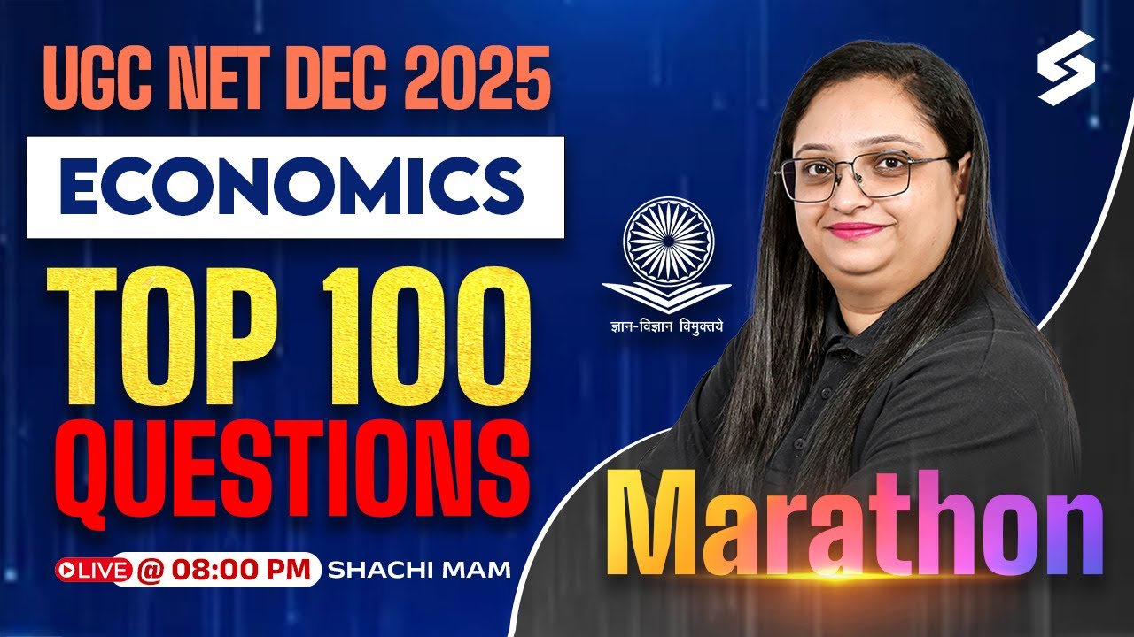UGC NET Economics Preparation 2025 | UGC NET Economics Questions By Shachi Mam