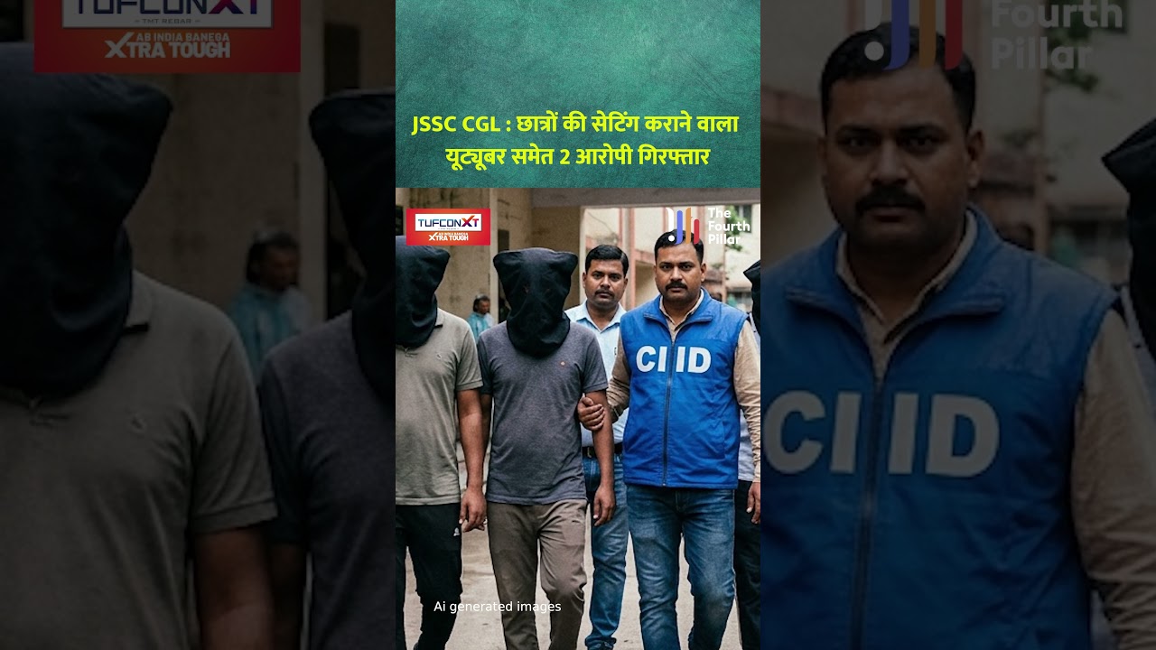 JSSC CGL : छात्रों की सेटिंग कराने वाला यूट्यूबर समेत 2 आरोपी गिरफ्तार