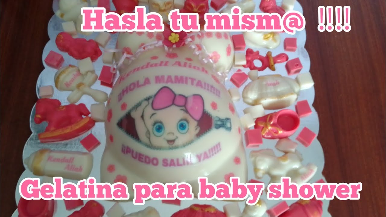 gelatina para baby shower, hasla tu mism@ en 🏡💕
