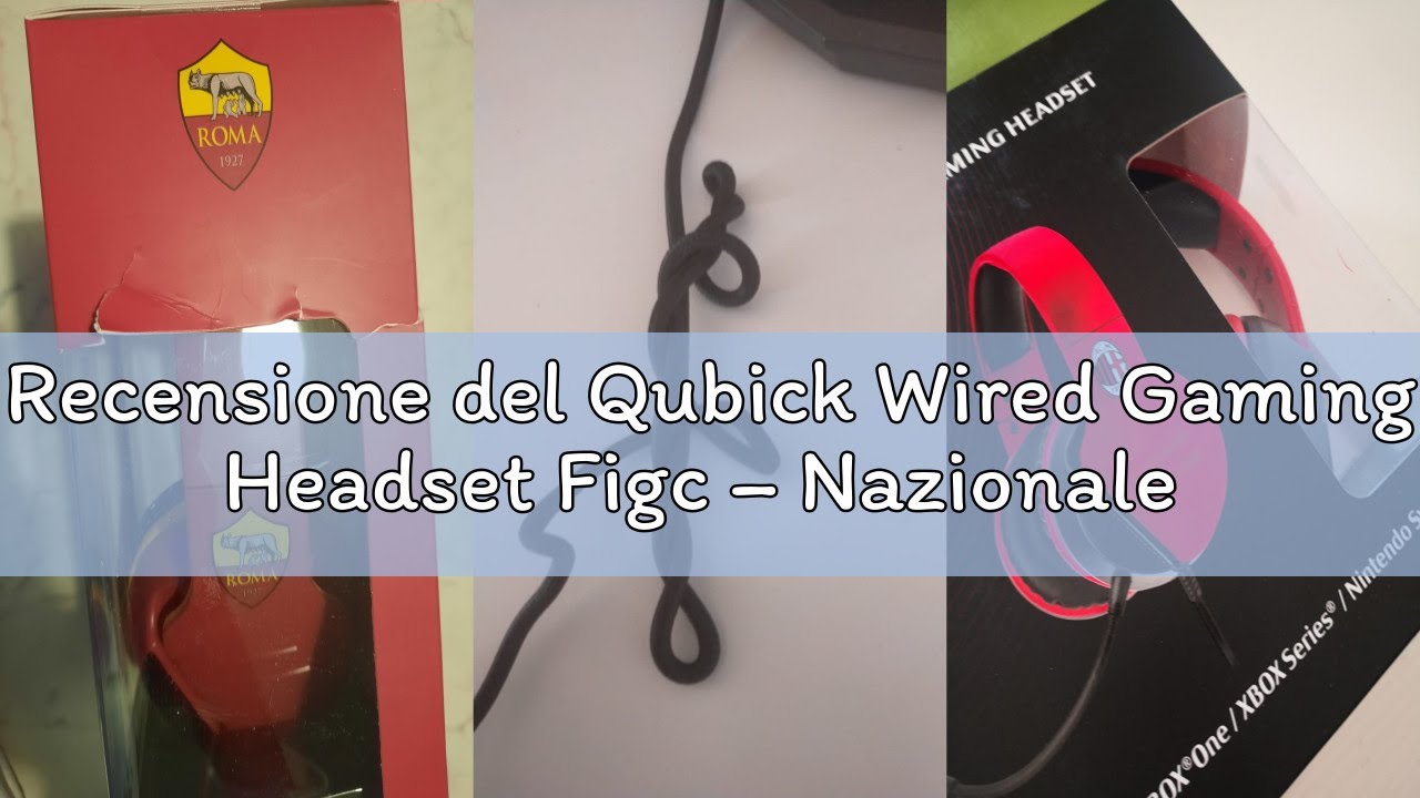 Recensione del Qubick Wired Gaming Headset Figc – Nazionale Italiana Di Calcio - PlayStation 4