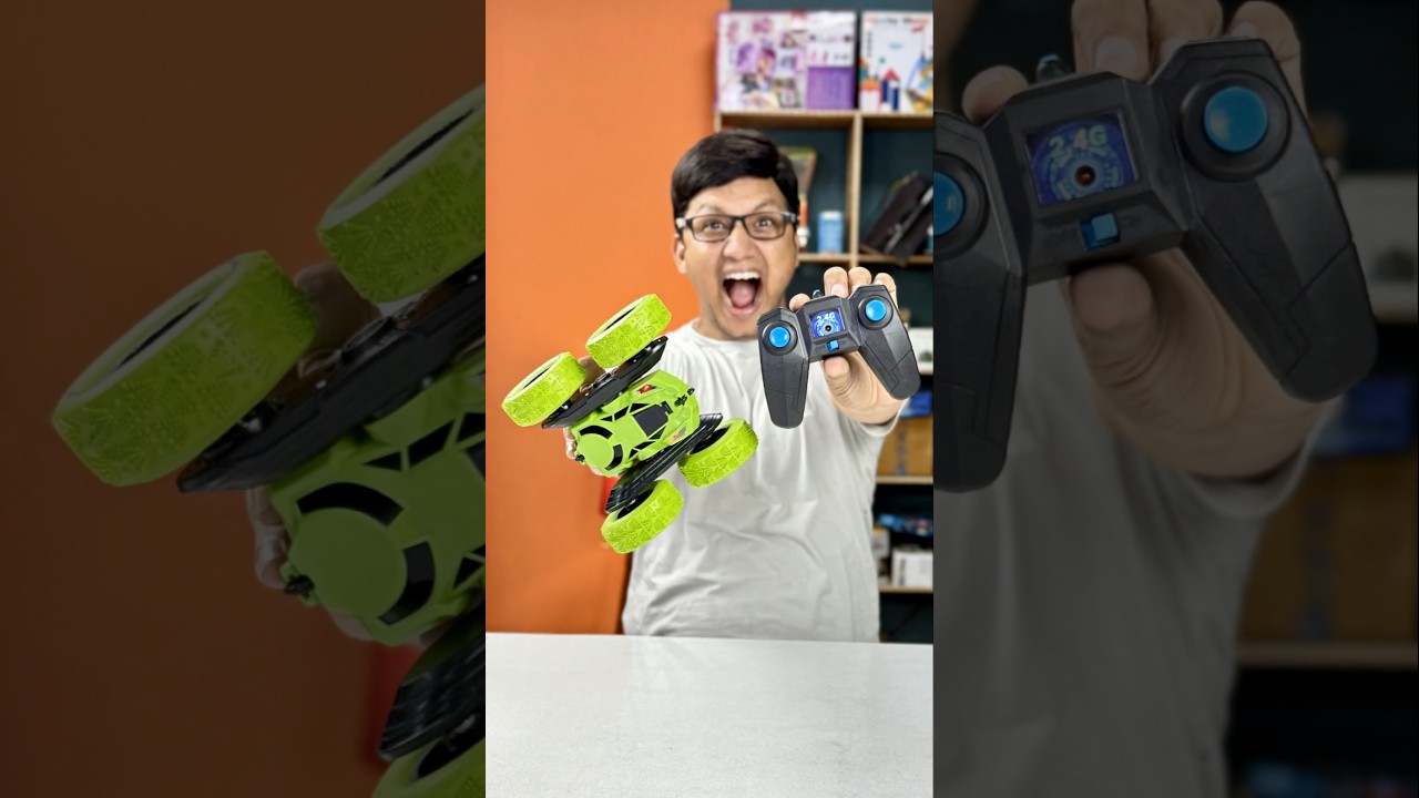 RC Car Neon Stunt Car 4 Wheel Drive Unboxing and Test #rccar #rctoys #remotecontrolcar