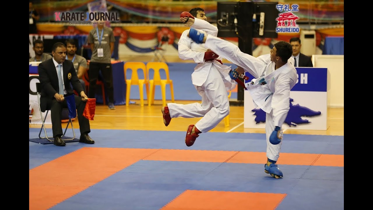 AKF2019 Junior Kumite Male  61kg Final ALASSIRI MOHAMMED vs KULAZHAN OLZHAS