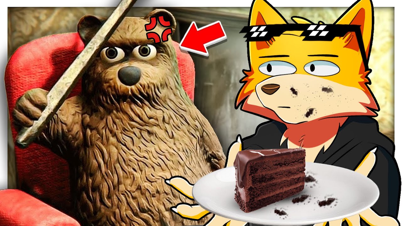 ORSO STUPIDO VUOLE RUBARE LA MIA TORTA. (Ha una Forchetta Lunghissima...)