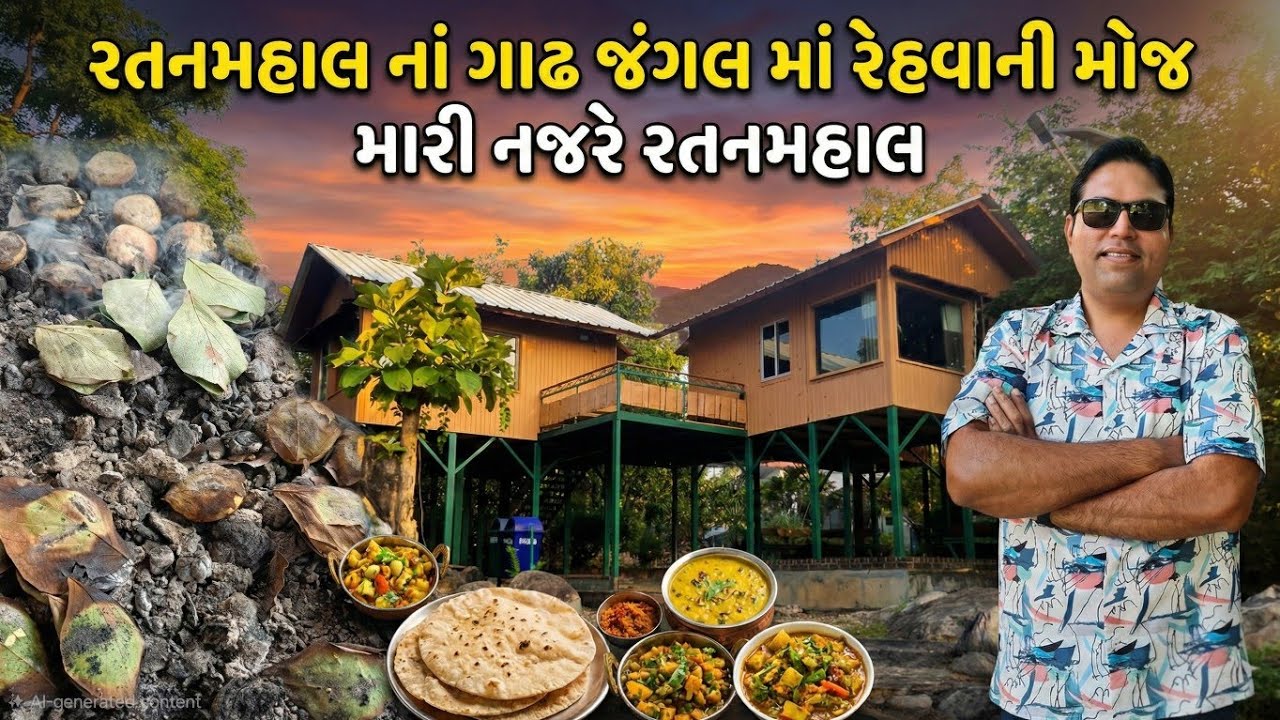 રતનમહાલના જંગલમાં Tree House રહેવાની મજા! 😍 | Ratanmahal Jungle Stay & Desi Food @Zarukho 