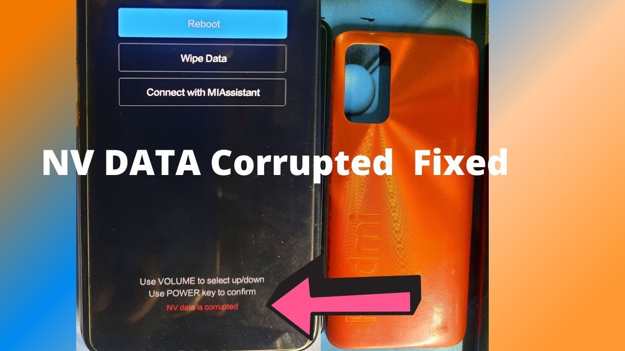 Xiaomi Redmi 9T 9 Power Lime NV Data is Corrupted Fix