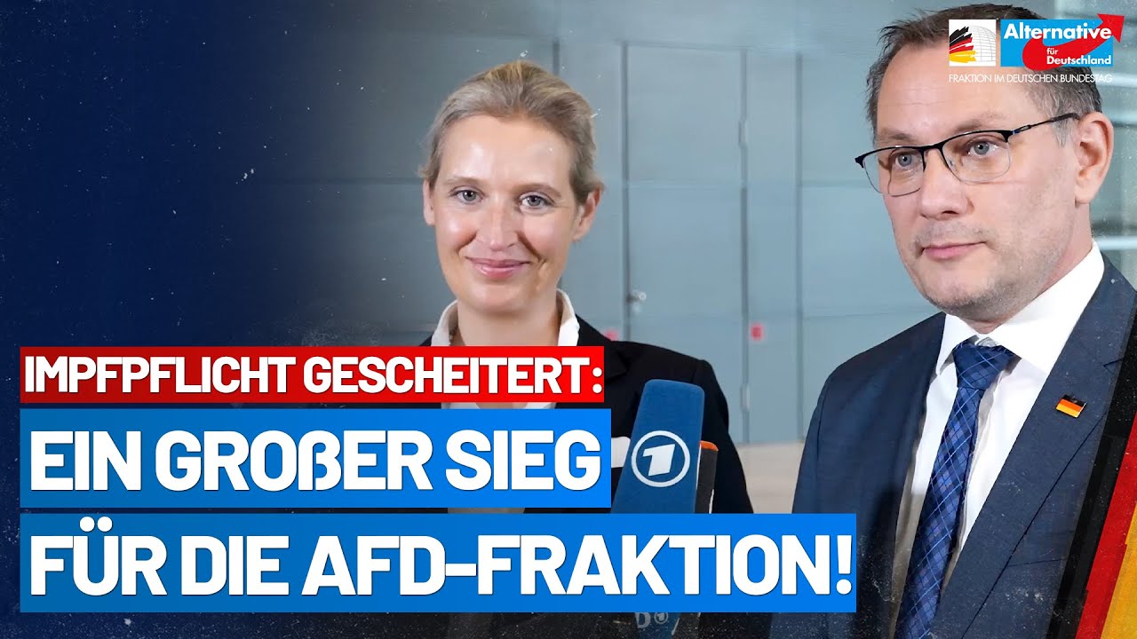 Gescheiterte Impfpflicht ist ein großer Sieg für die AfD-Fraktion! - AfD-Fraktion im Bundestag