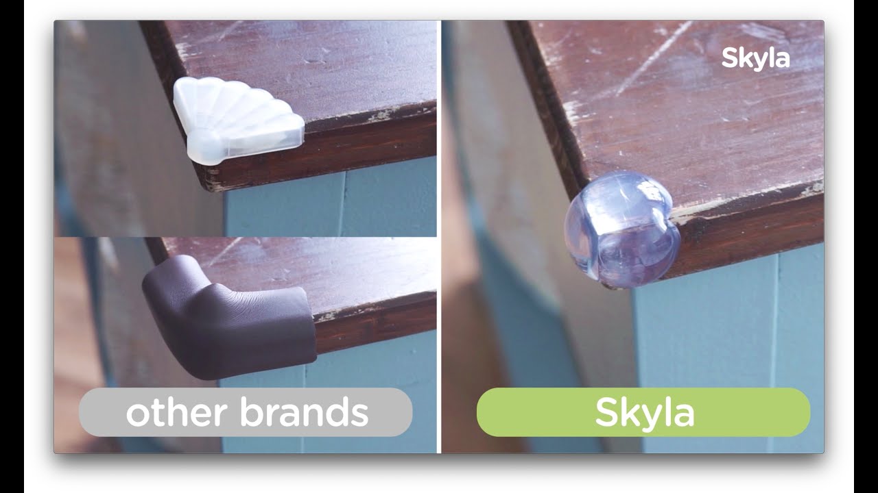 How To Install Corner Guards - Edge Safety Bumpers - Baby Safety Tricks for baby proofing