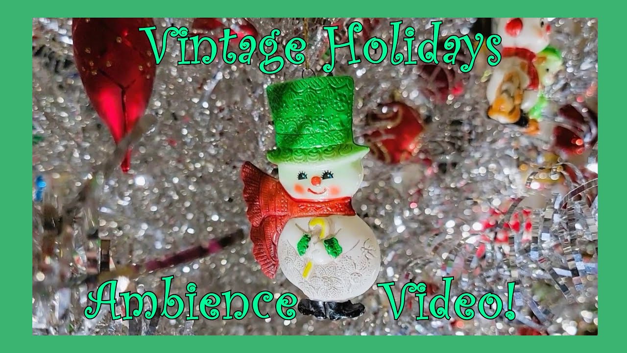 CHRISTMAS AMBIENCE VIDEO | Instrumental Music, Vintage Aluminum Tree, Ornaments, and Décor!