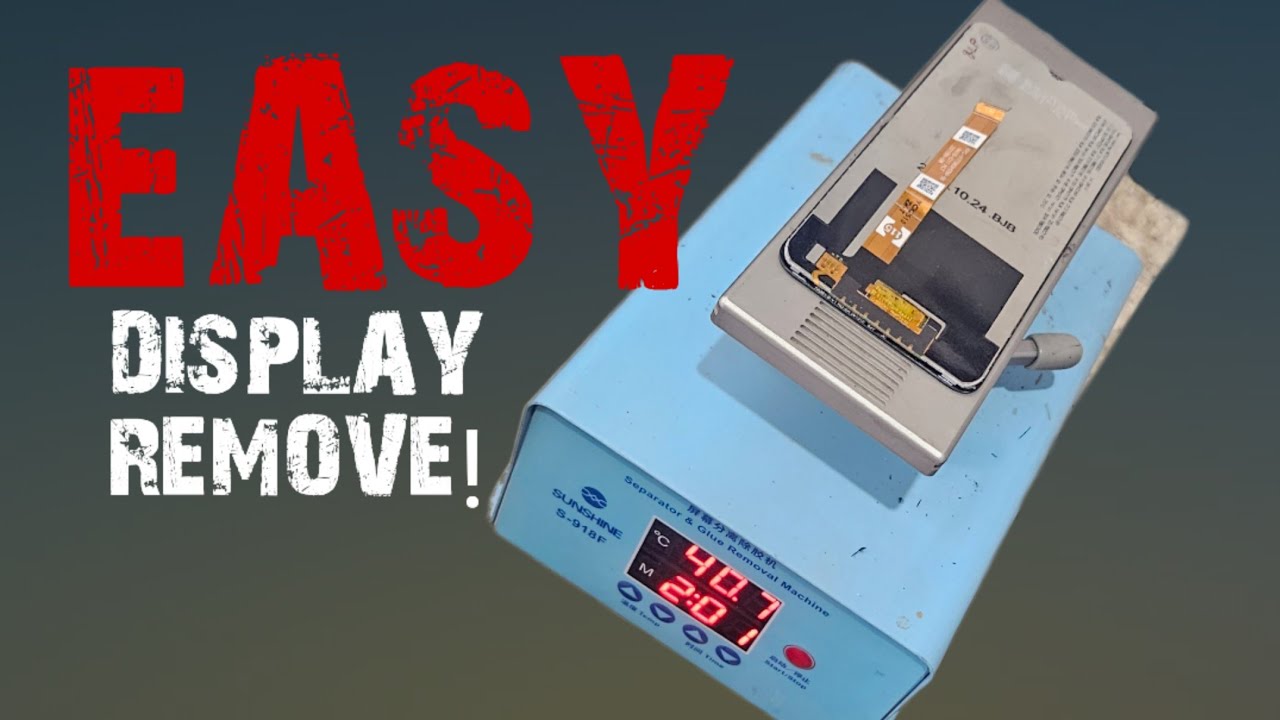 Remove the display folder comfortably!! @ Screen Separator Machine.