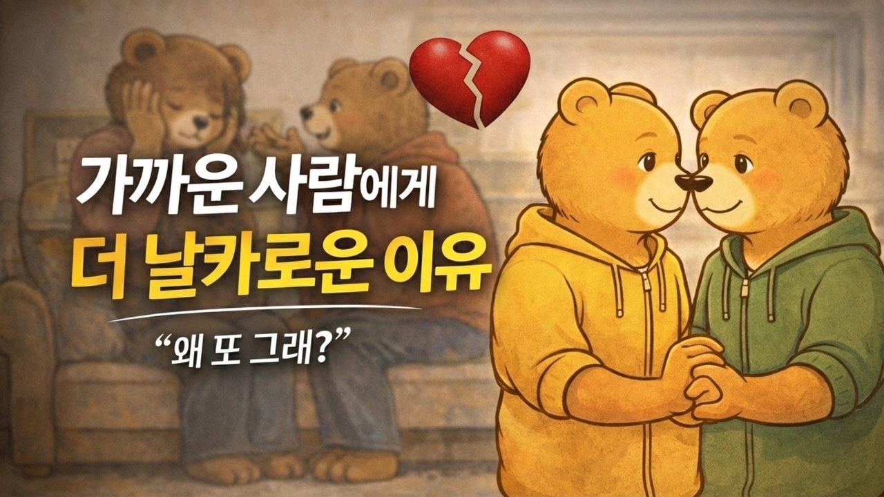 왜 우리는 가까운 사람에게 더 날카로울까요
