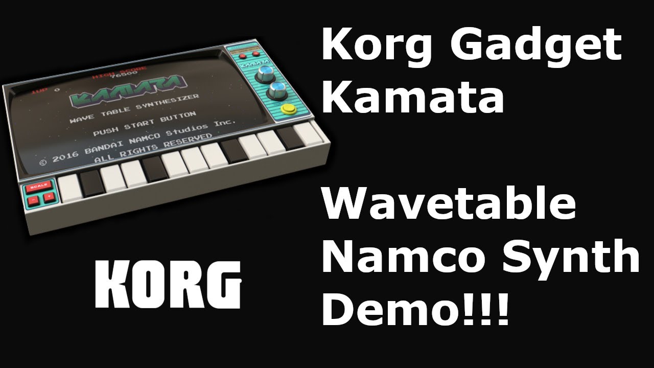 Korg Gadget 2 Kamata Namco Wavetable Synth! Classic Namco arcade sounds in Gadget