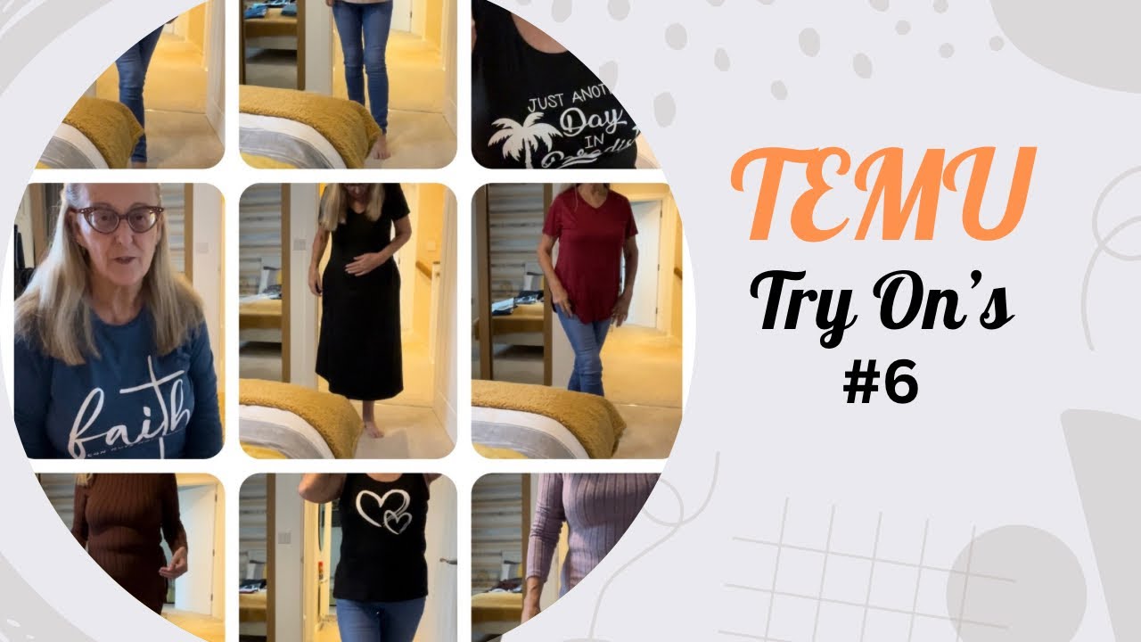 “Temu Try-On Haul: Stylish Tops, Cozy Lounge Suits & Comfy Sleepwear! 🌟”