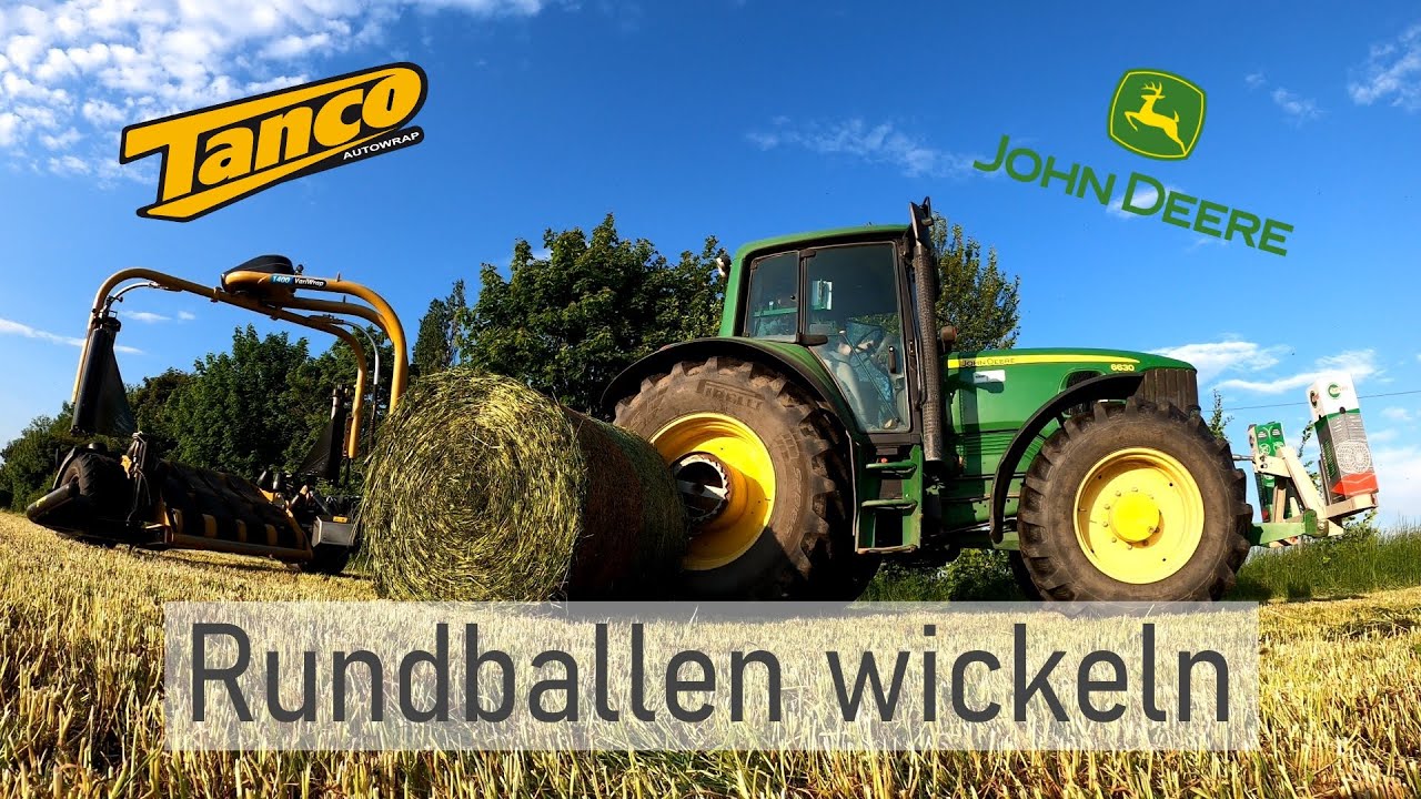 John Deere 6630 & Tanco 1400 VariWrap | Siloballen wickeln
