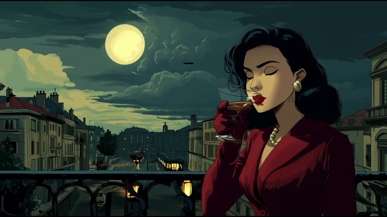 1940s Paris Nightfall Jazz Session – Timeless Café Lounge Ambience