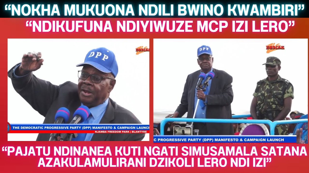 PETER MUTHARIKA LERO WAYANKHA ONSE  ANTHU OMWE AKHALA AKUWANENA KUTI AKUDWALA MPAKA WANG’ALURA IZI