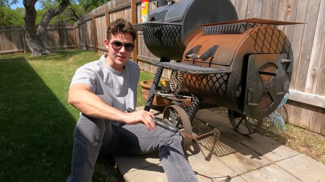 How to clean your offset smoker!!