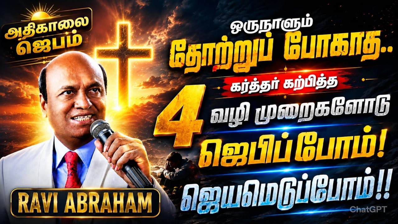 அதிகாலை ஜெபம் Early Morning Prayer with Jesus & Power in Tamil | Apostle Ravi Abraham