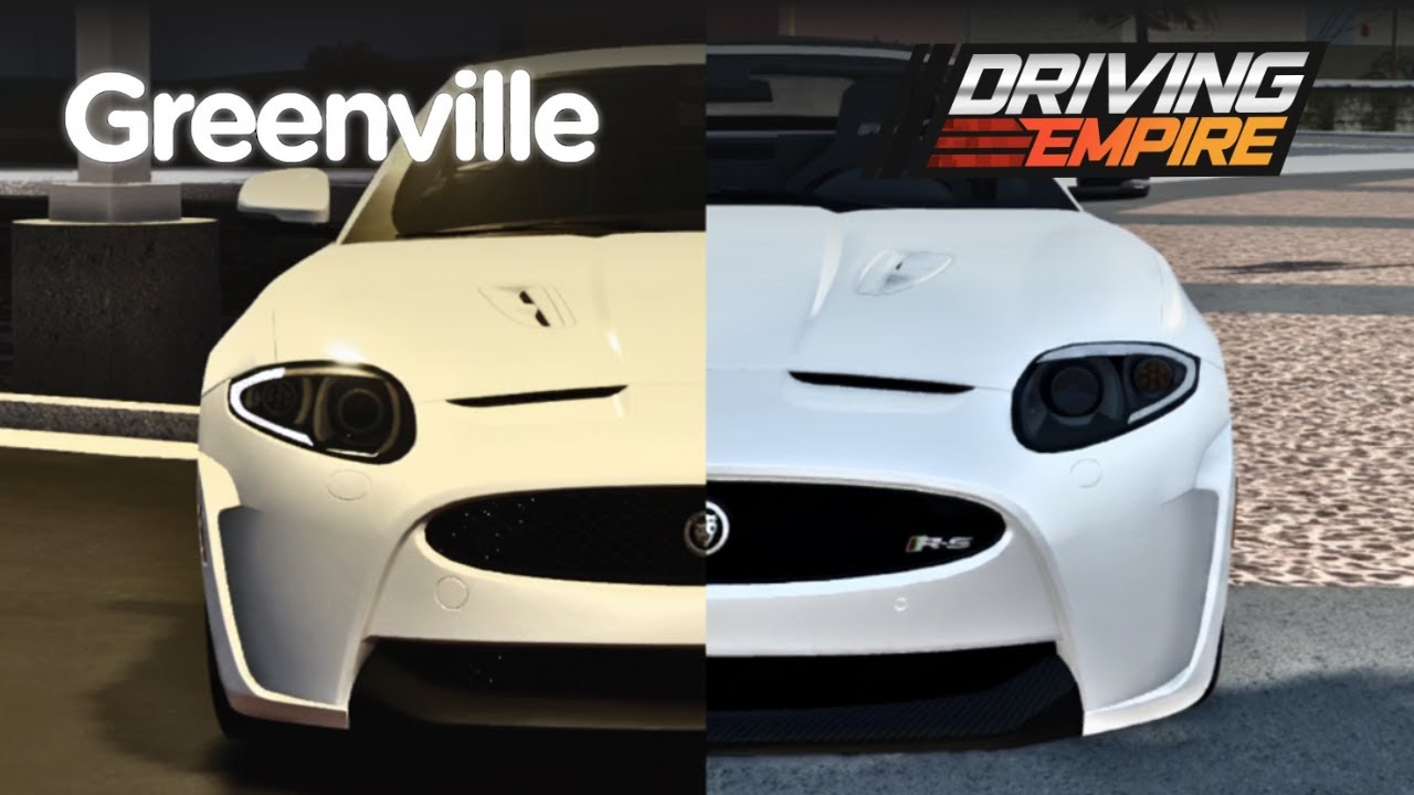 В какой игре *Jaguar XK* лучше? Greenville против Driving Empire