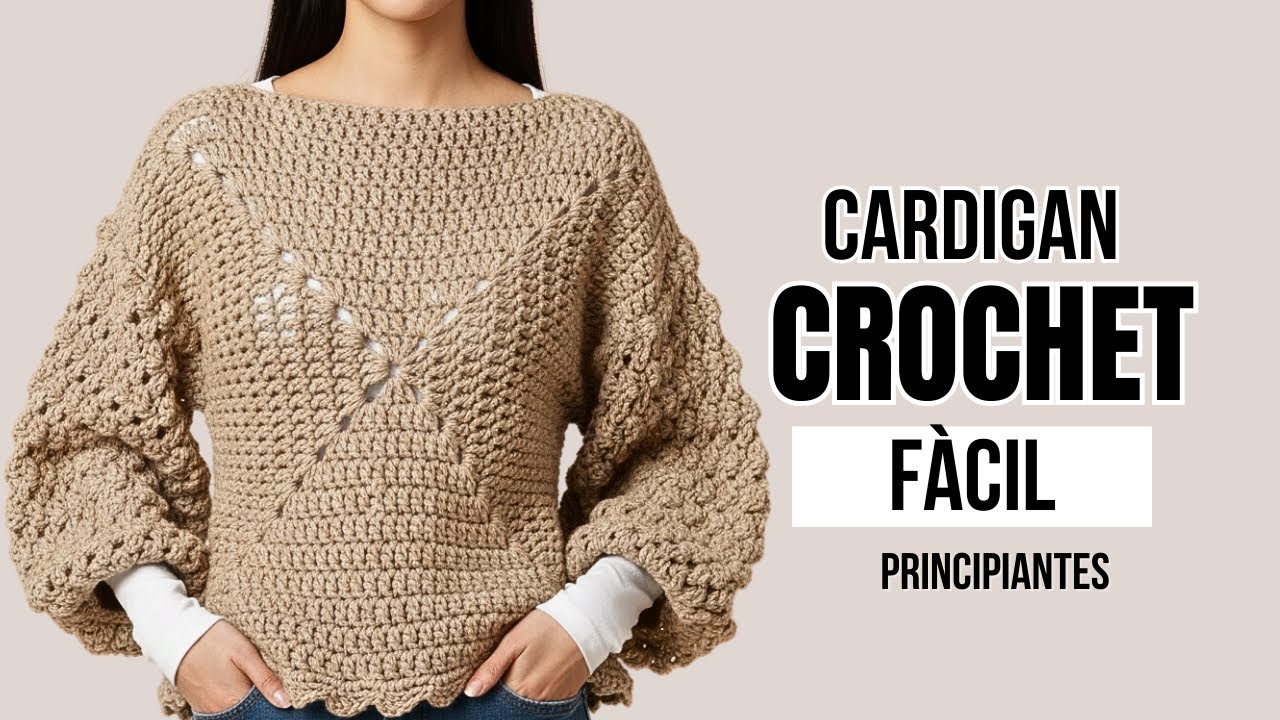 Cómo tejer el famoso CARDIGAN HEXAGONAL a crochet | Muy fácil