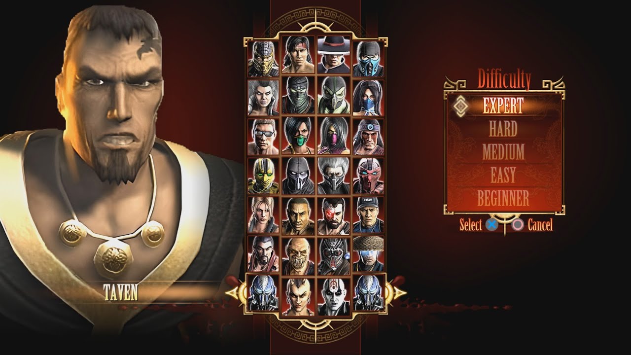 Mortal Kombat 9 Taven Expert Arcade Ladder