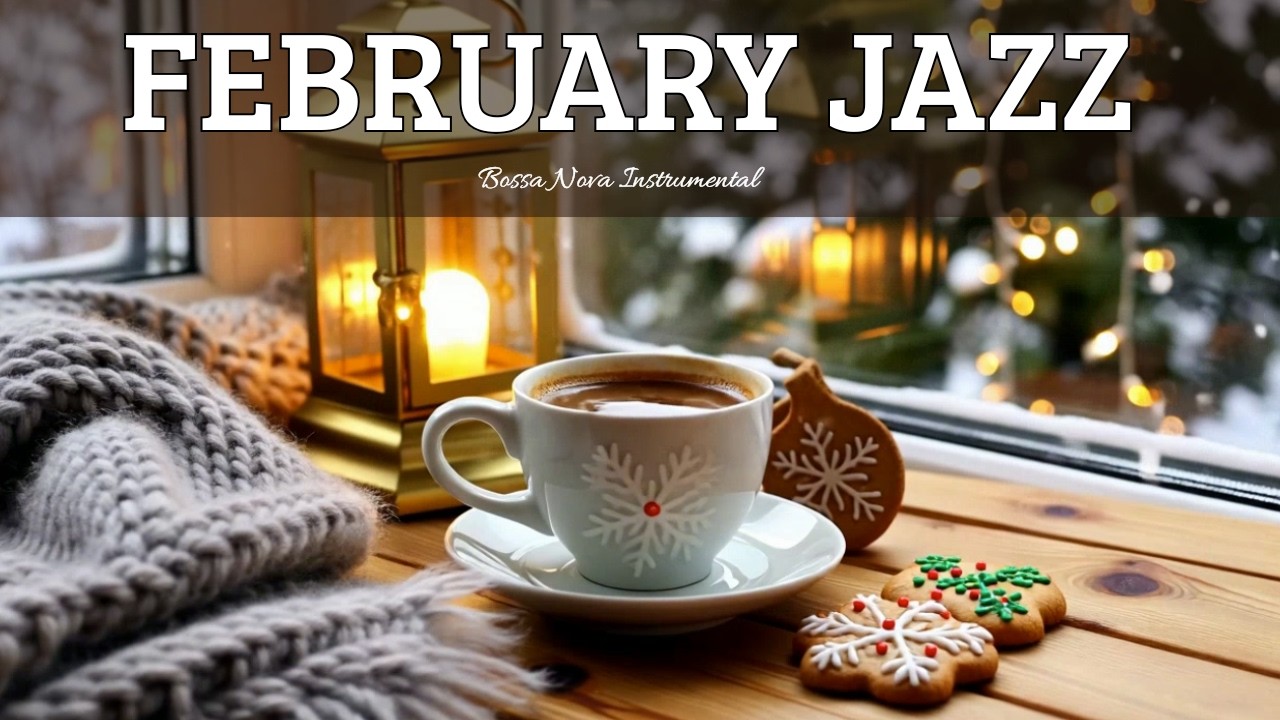 February Coffee Jazz ☕ Smooth Piano Jazz & Gentle Bossa Nova Instrumental for Positive Mood