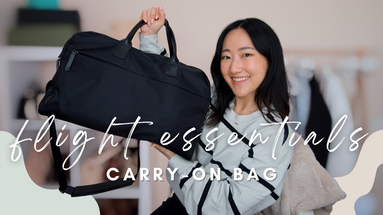 WHAT’S IN MY CARRY ON BAG: personal items i bring on every flight ✈️  JULY carry all weekender bag