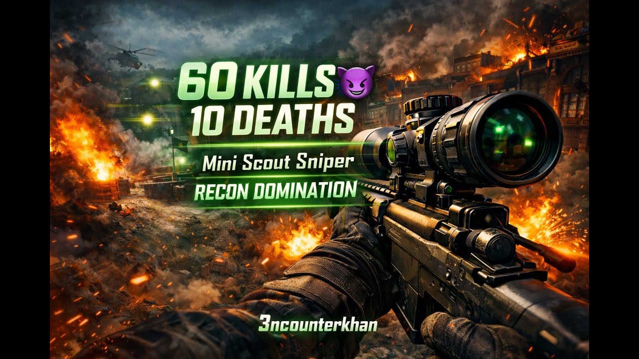 60 KILLS with Mini Scout Sniper 😈 | Recon Domination | Battlefield 6