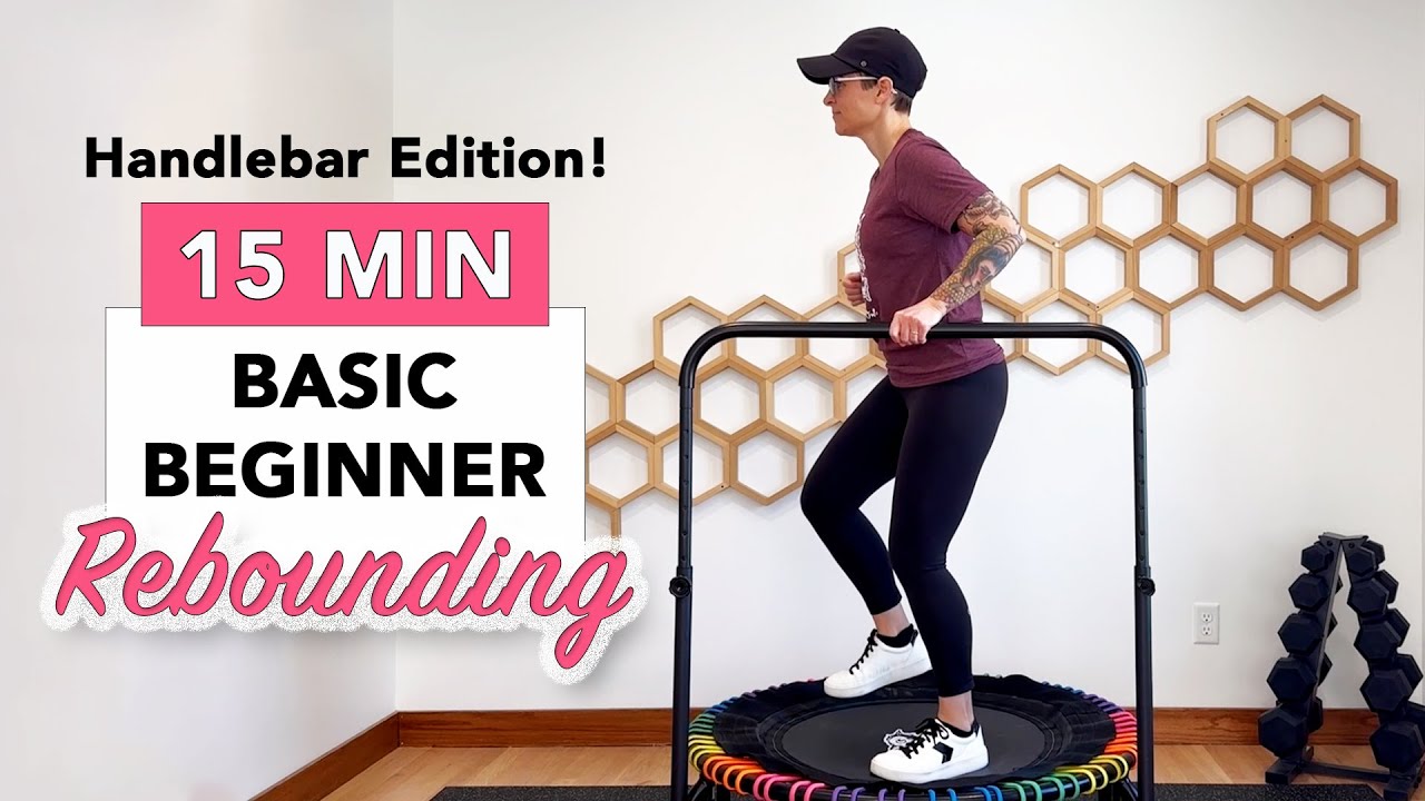 Senior Rebounder Workout for Beginners | 5 Easy Moves with Handlebar for Lymphatic Drainage 115 bpm