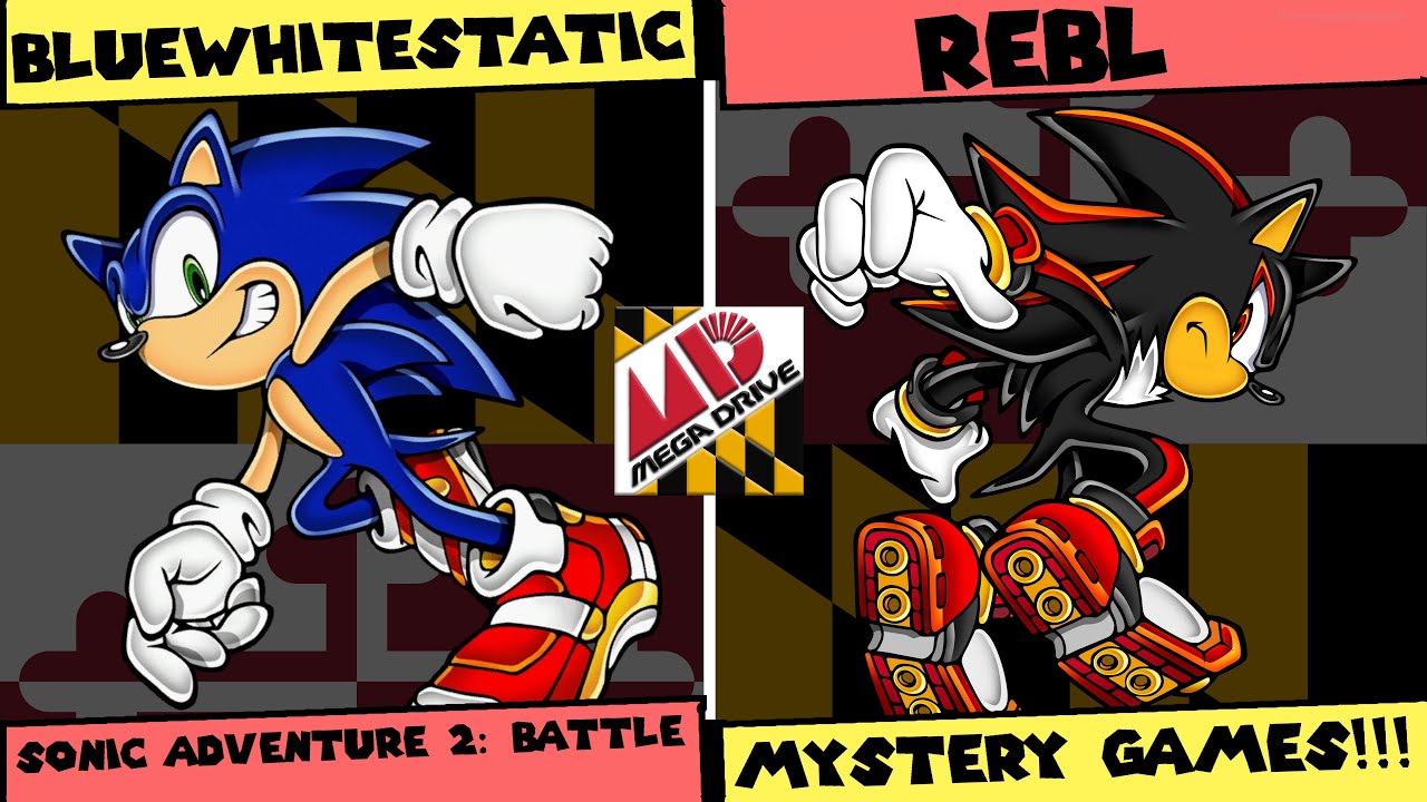 Mega Drive #100 Mystery Games - BlueWhiteStatic (Sonic) vs REBL (Shadow) - Sonic Adventure 2: Battle