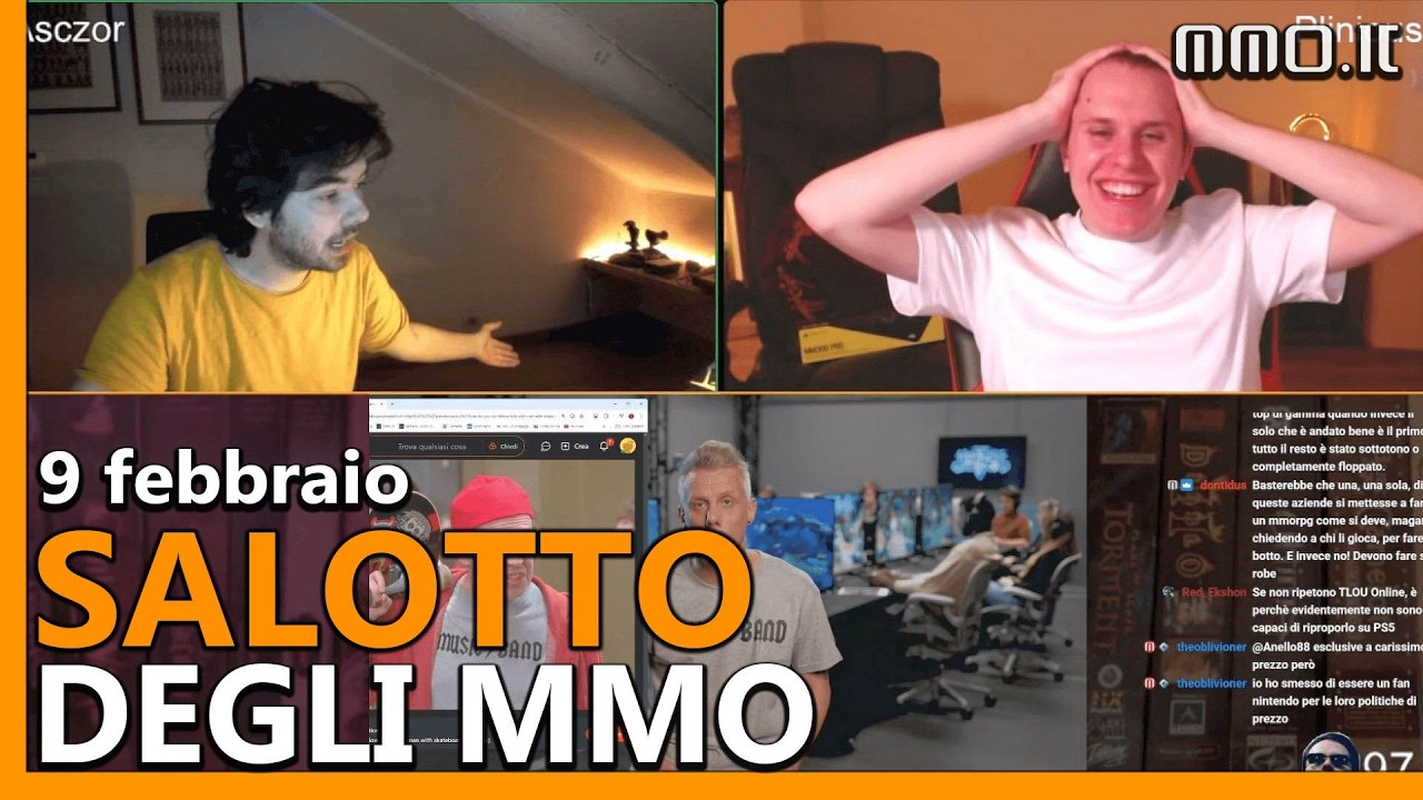ADDIO DISCORD, ASHES OF CREATION, NO REST, HORIZON HUNTERS GATHERING - Il Salotto del 9 febbraio