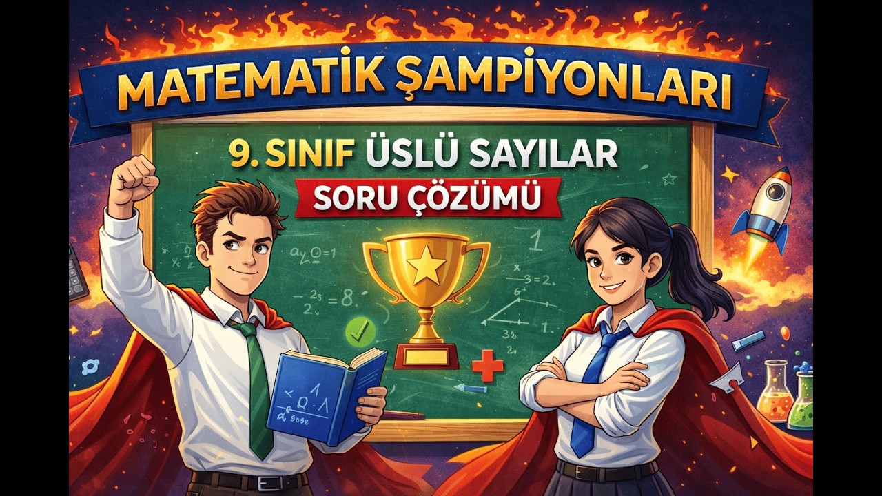 9. Sınıf Üslü Sayılar Soru Çözümü 1 | YKS Temel Matematik Kampı 🔥