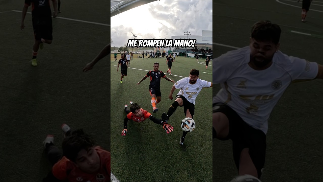 ME ROMPIERON la MANO siendo PORTERO! 😭 #futbol #porterofutsal #porterofutsal