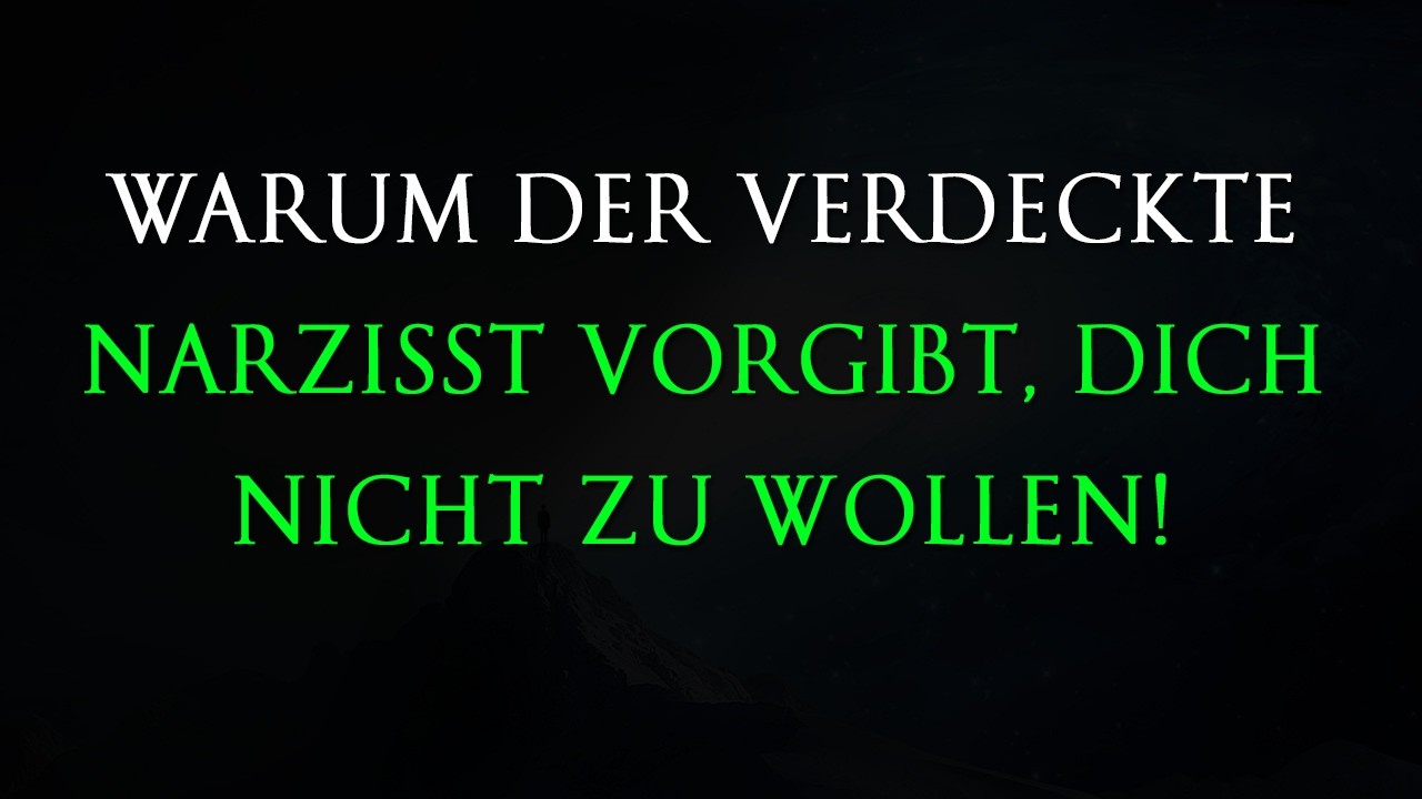 Warum verdeckte Narzissten Desinteresse zeigen | Narzissmus