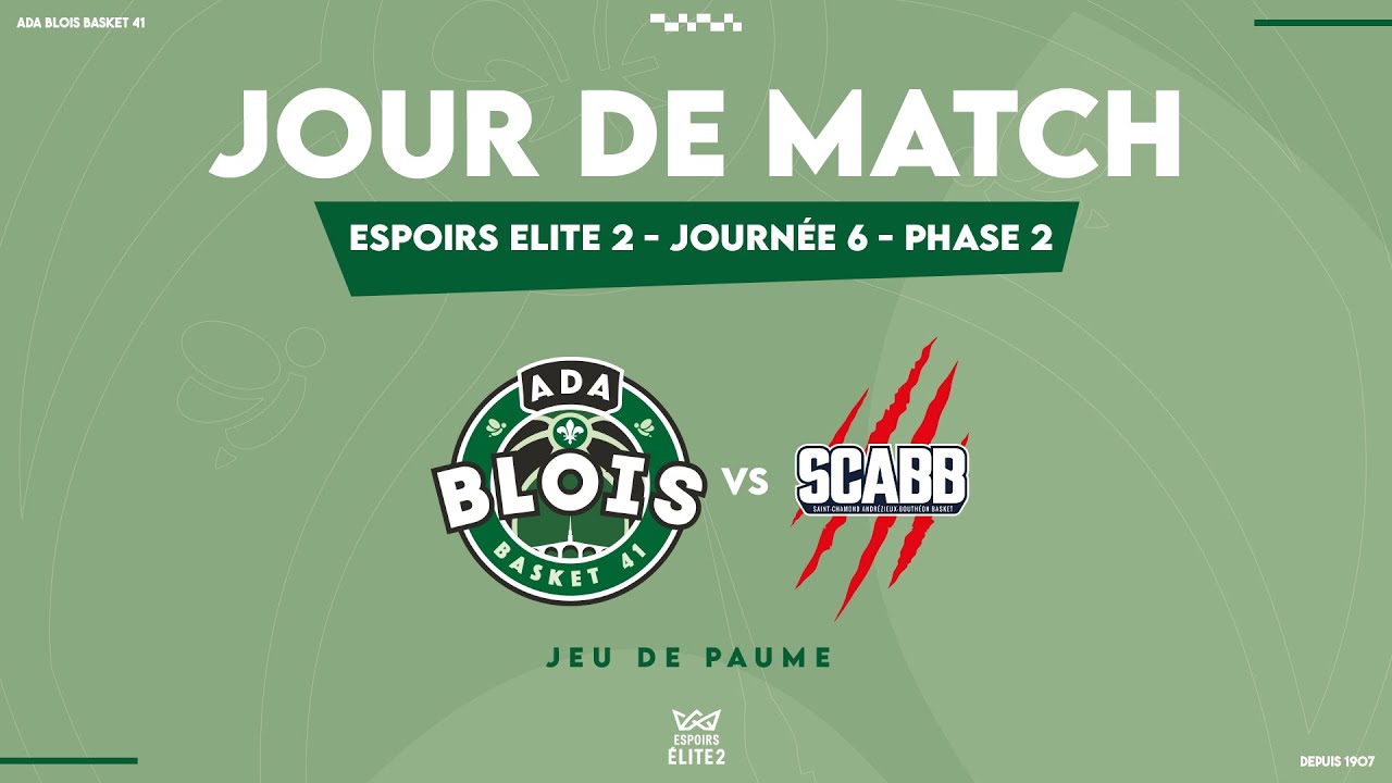 #Direct 🎥 | ADA Blois vs SCABB - Espoirs Élite 2