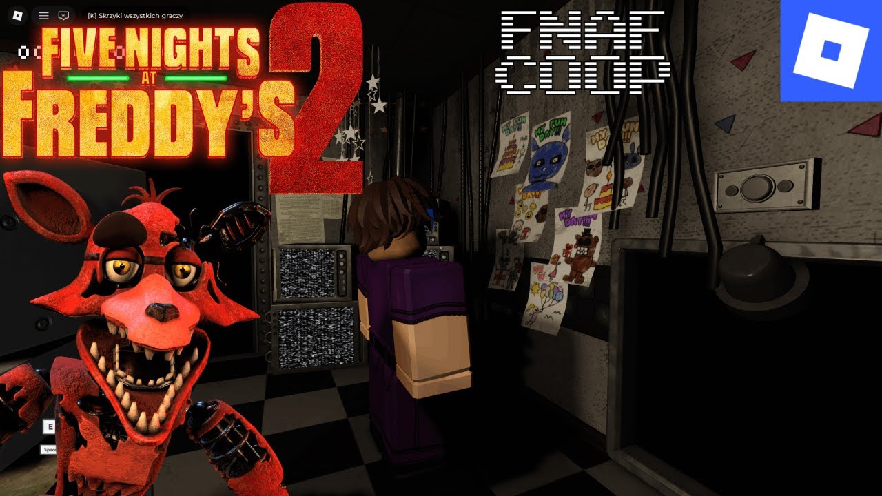 Zagraliśmy we fnaf 2 na robloxie! (Fnaf Coop Roblox)