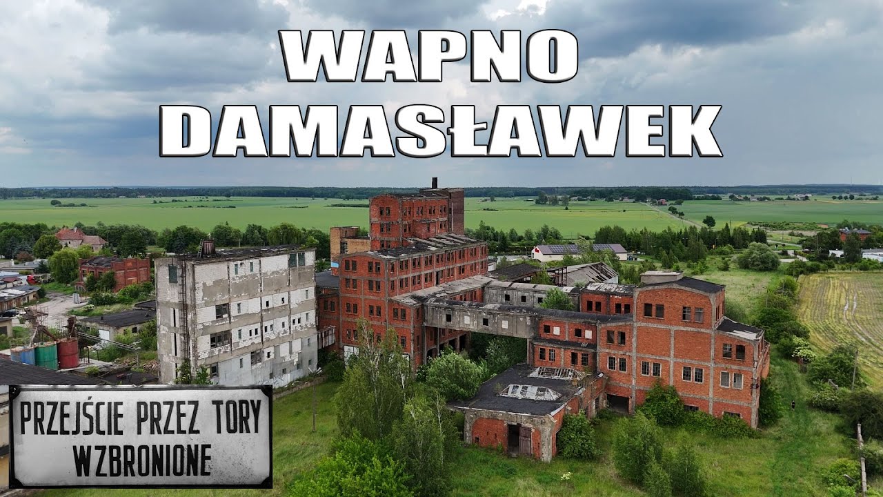Opuszczona kopalnia soli w Wapnie - linia kolejowa Damasławek