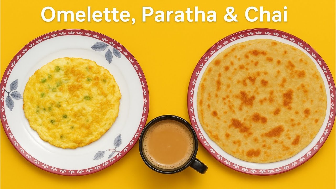 Desi Nashta | Omelette Paratha Aur Chai Recipe😋👌🍳☕🫓like#instagram #short #viral #shortvideo#yt