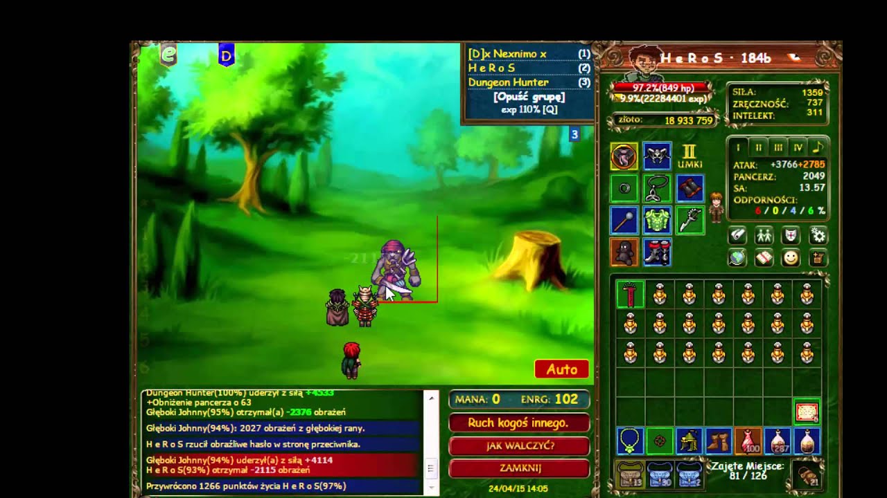 Mix Heros&oacute;w Margonem-Pandora