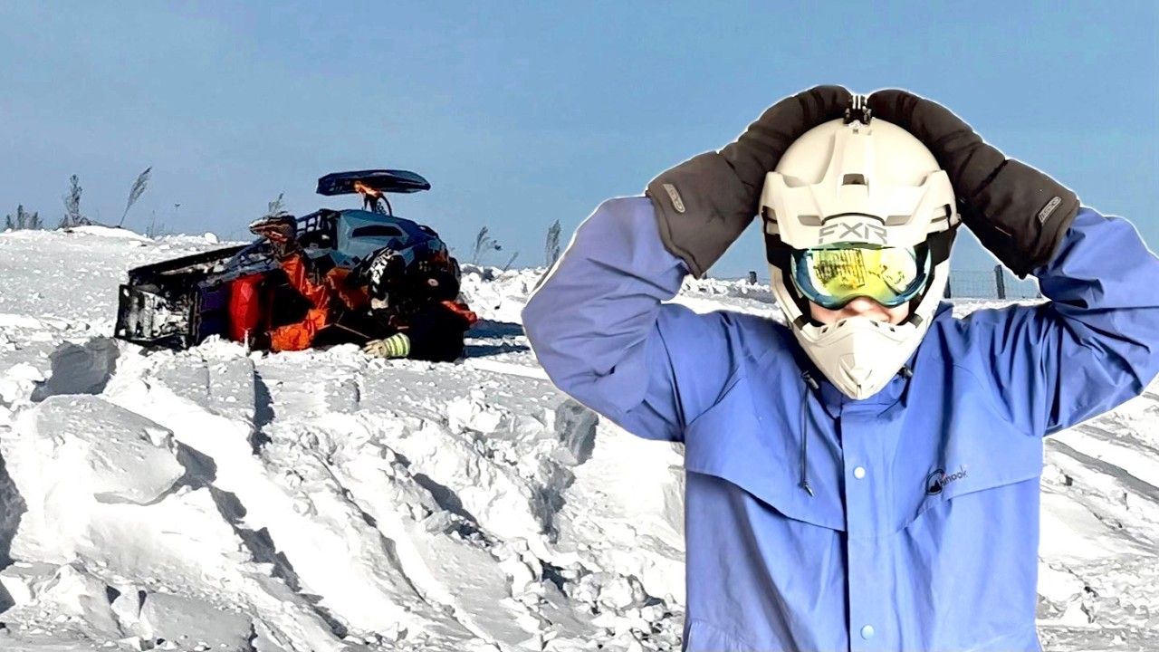 I Broke My Leg!! (Ski-doo Backcountry 850)