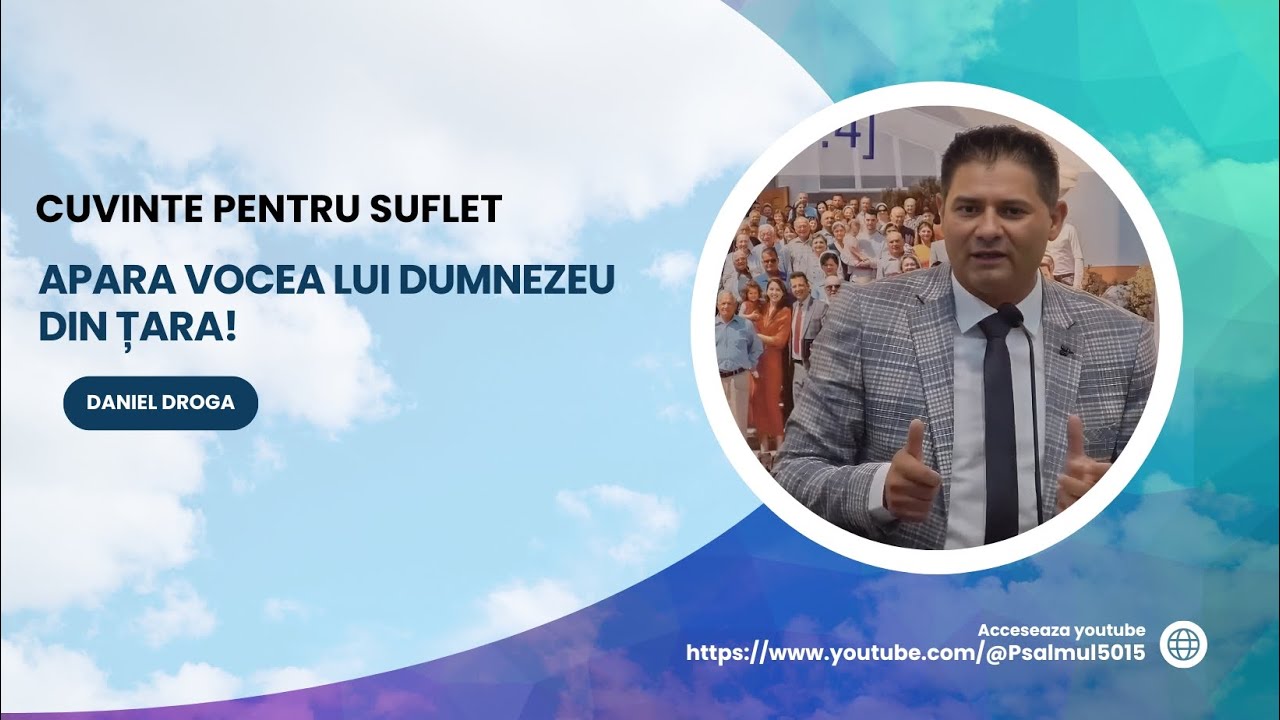 Apara Vocea lui Dumnezeu din țara! | Cuvinte pentru suflet | Daniel Droga