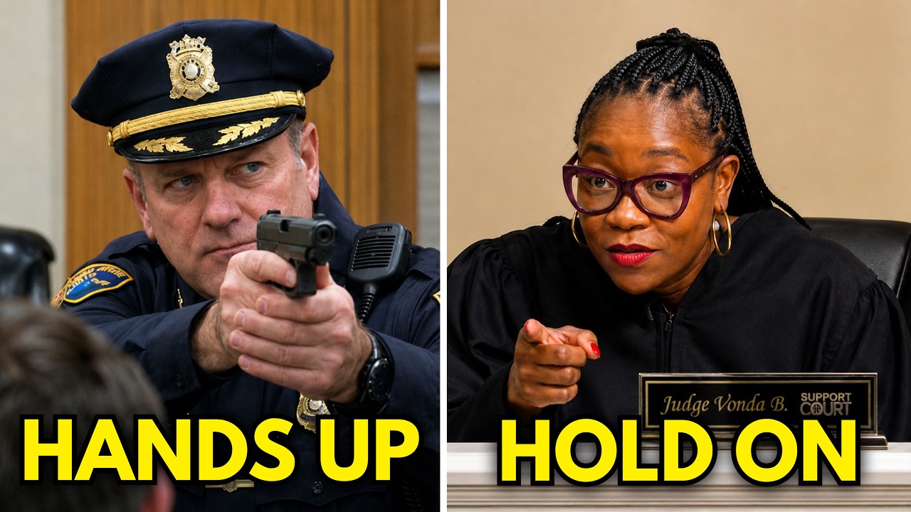 Police Chief Points Gun at Judge Vonda &mdash; Gets ARRESTED in 30 Seconds