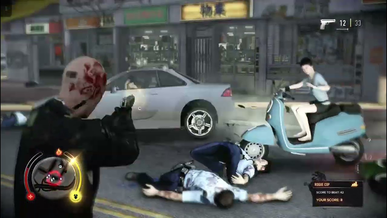 Sleeping Dogs Definitive Edition - Hitman Wei Shen surviving the wave of cops in 14 Minutes!